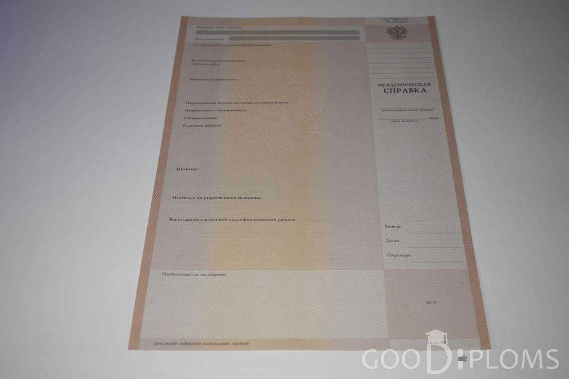 Академическая Справка Вуза период выдачи 1996-2009 -  Луцк