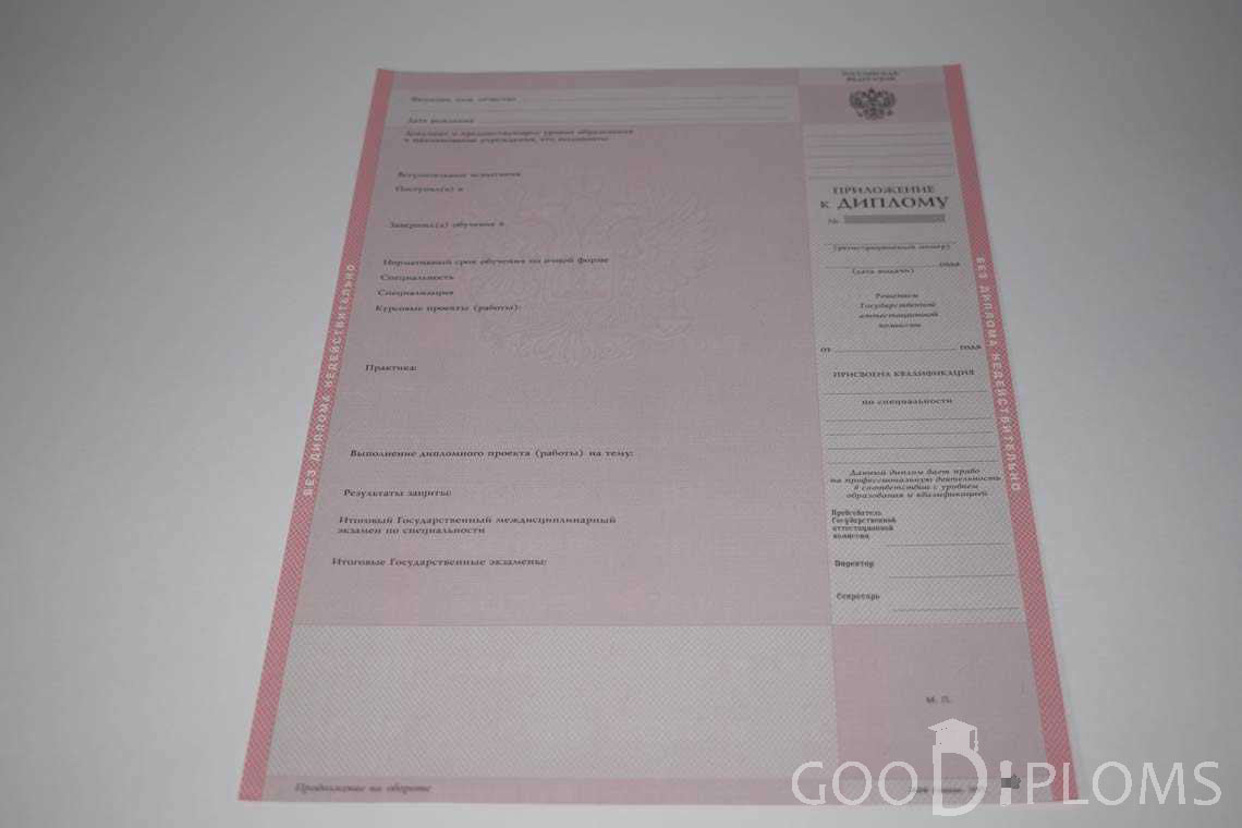Приложение к Диплому Техникума период c 1997 по 2002 год - Луцк