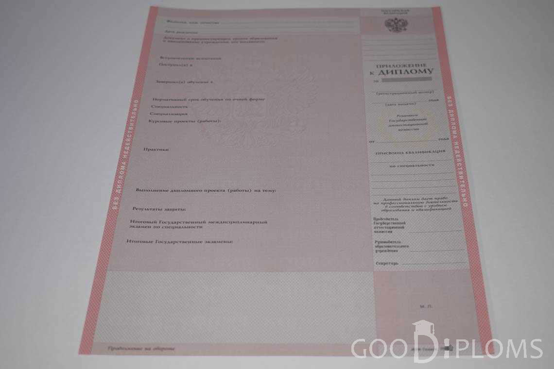 Приложение к Диплому Техникума период c 2003 по 2007 год - Луцк
