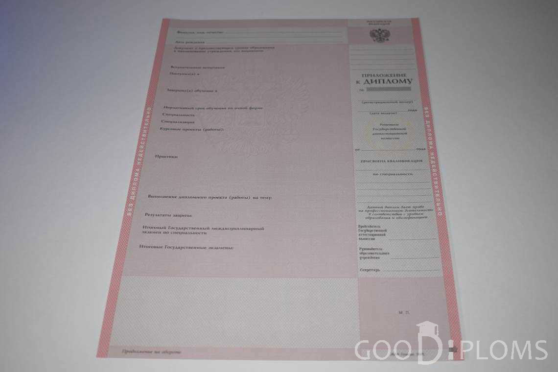 Приложение к Диплому Техникума с Отличием  в период c 2003 по 2007 год - Луцк