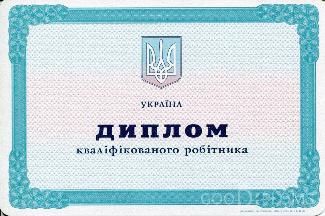 Украинский диплом пту - Луцк