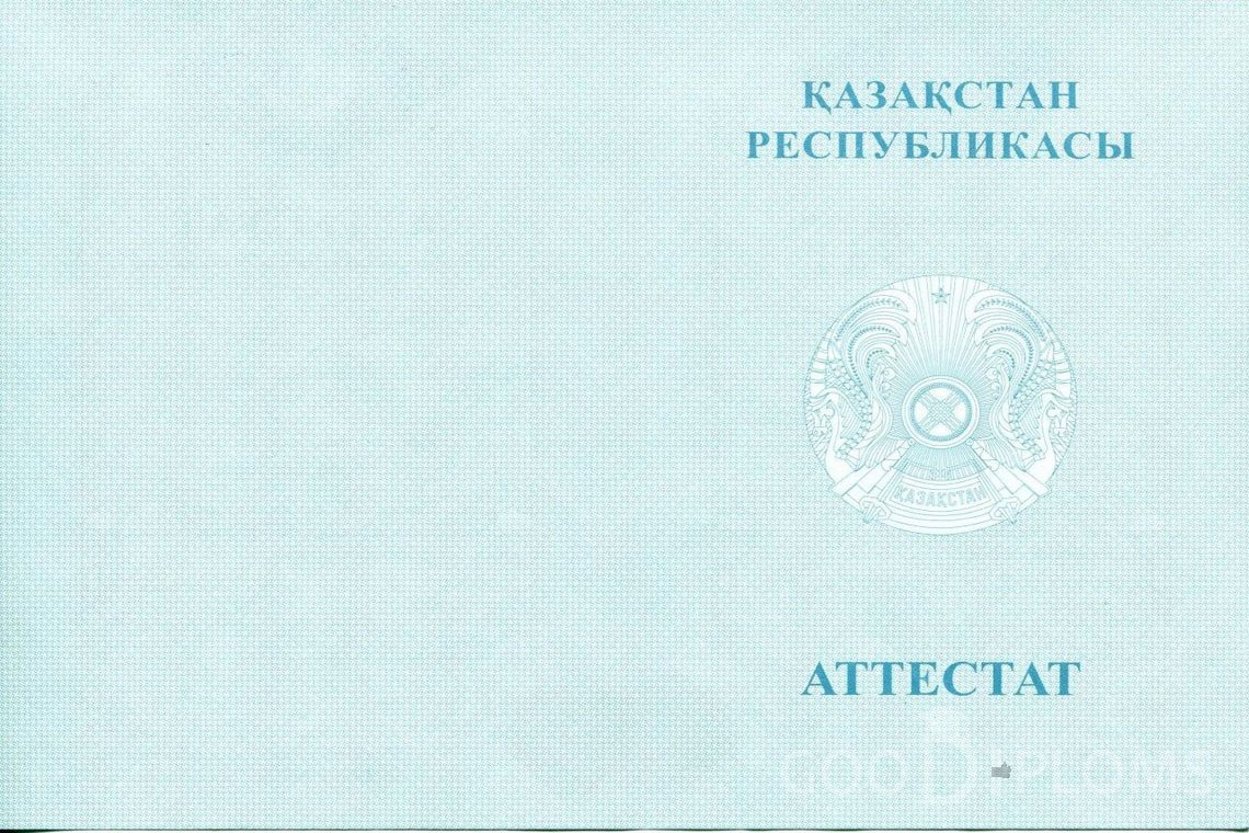 Казахский аттестат за 11 класс - Обратная сторона- Луцк